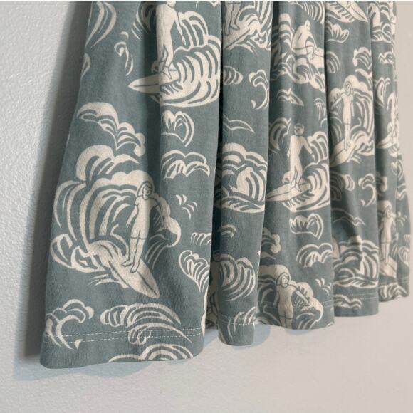 Winter Water Factory Pleated Tank Dress – Surfer Print – Toddler Girl 3T - Picture 2 of 6